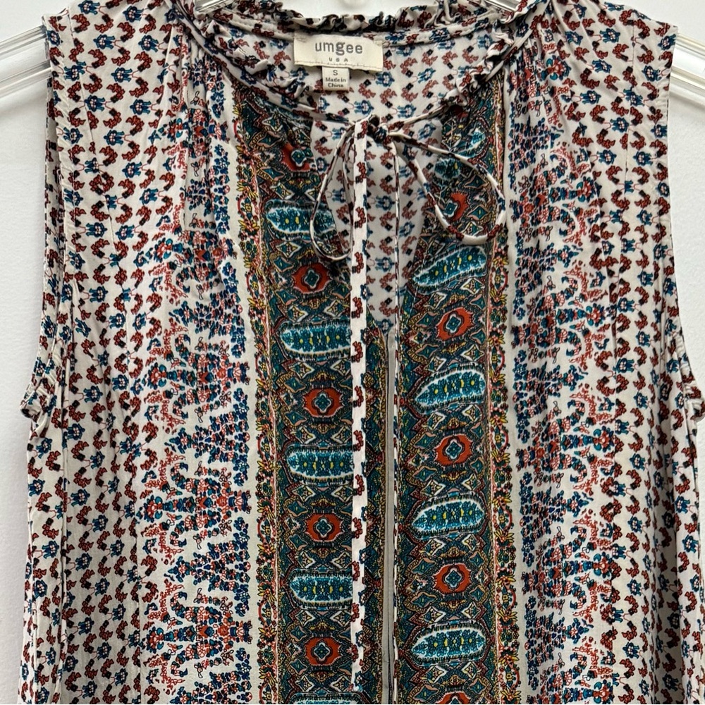 Umgee Multicolor Patterned Tunic/Dress - Picture 3 of 7